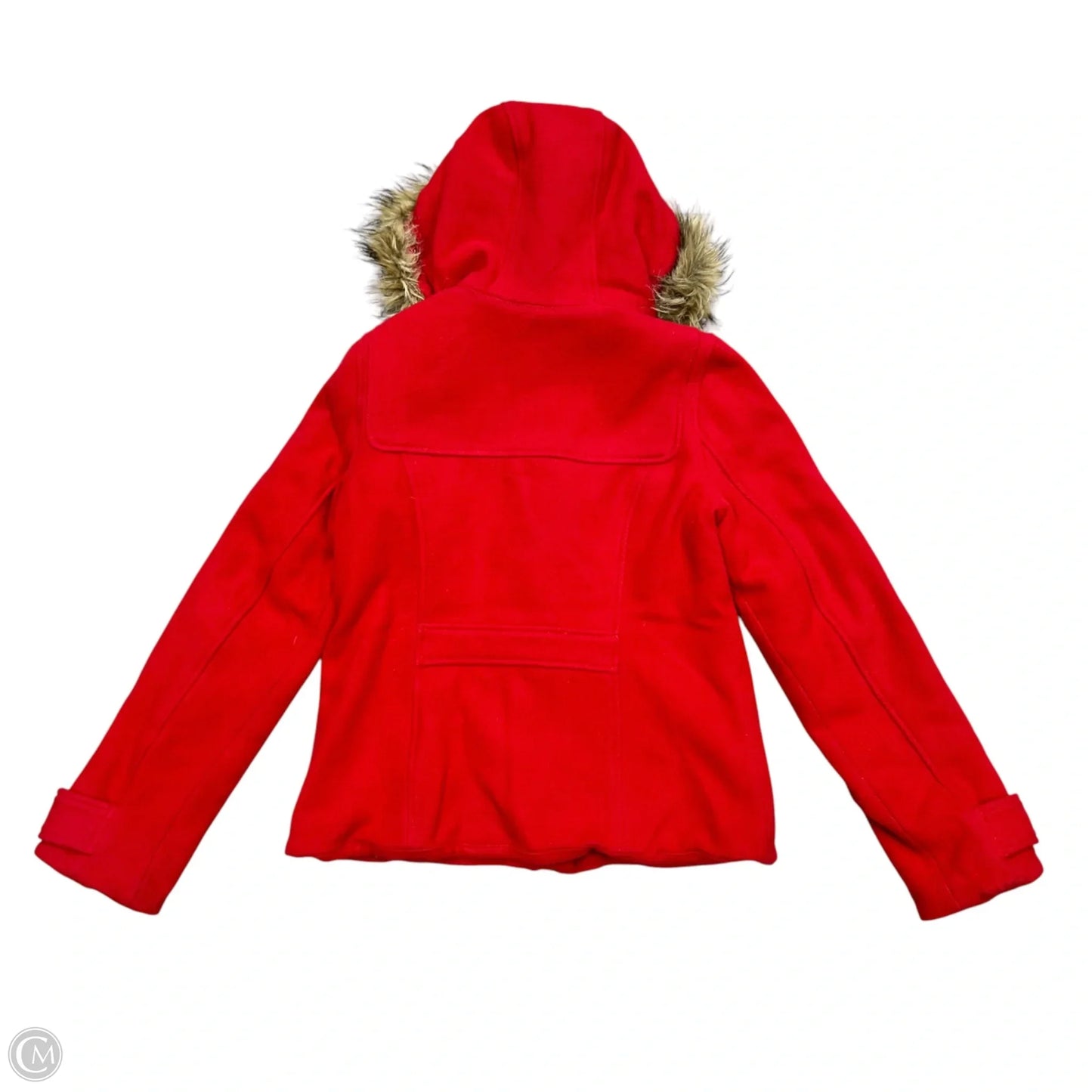 Coat Peacoat By Abercrombie And Fitch In Red, Size: L