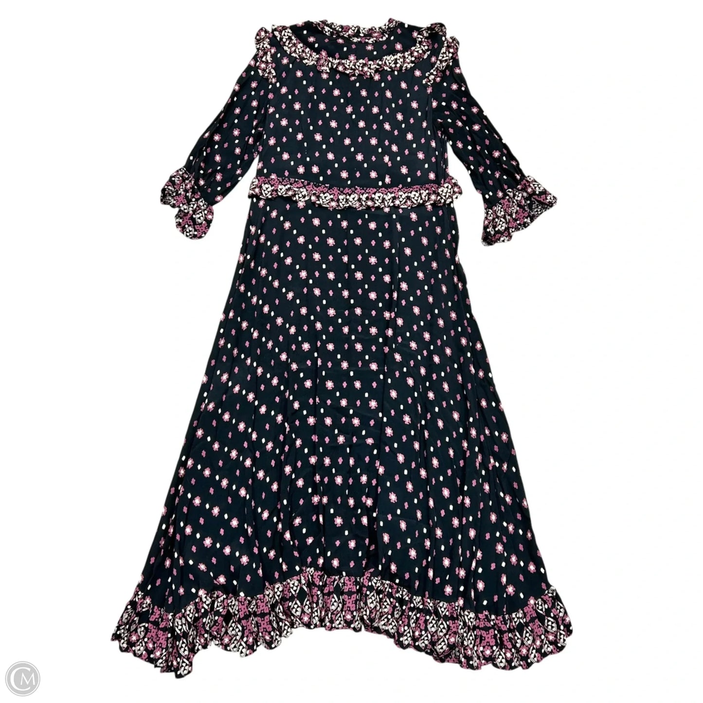 Dress Casual Maxi By Free People In Black & Purple, Size: S