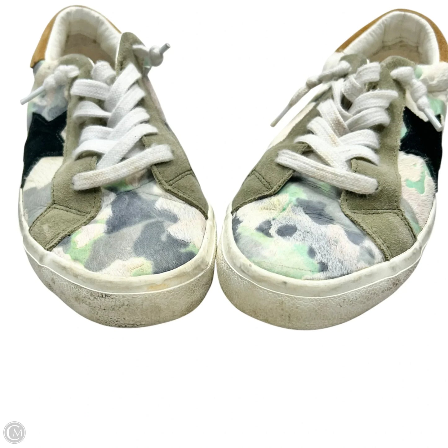Shoes Sneakers By Vintage Havana In Green & White, Size: 6.5