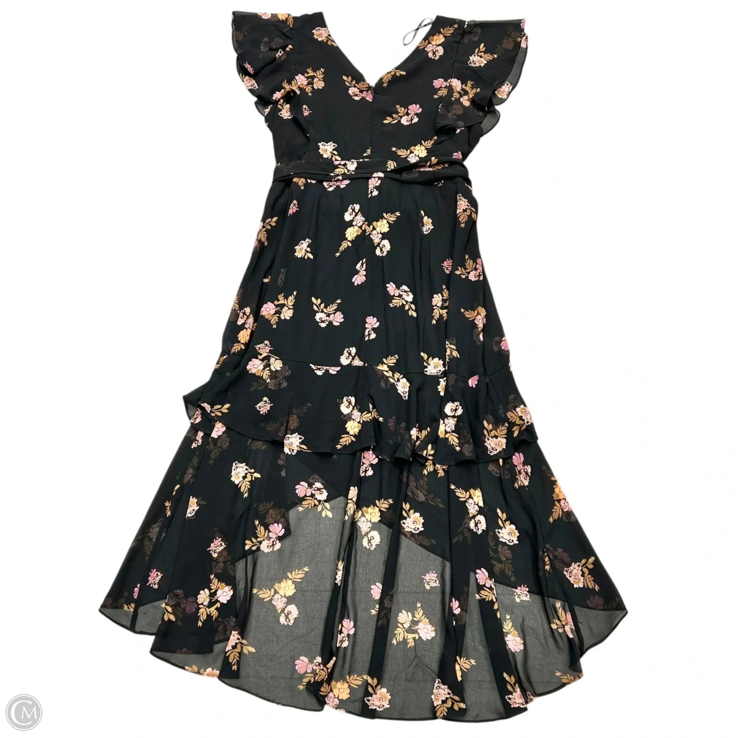 Dress Party Long By City Chic In Black & Pink, Size: 2x