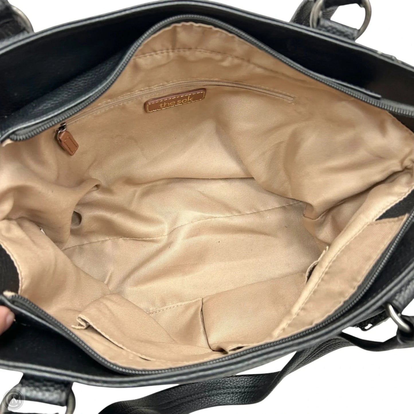 Handbag Leather By The Sak, Size: Medium
