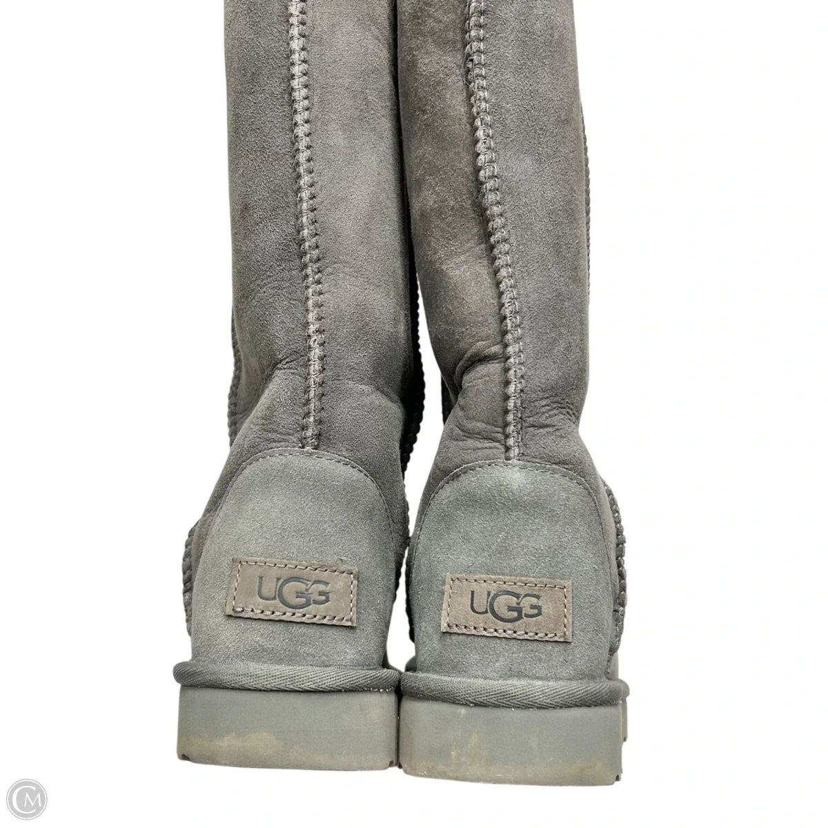 Boots Designer By Ugg In Grey, Size: 6