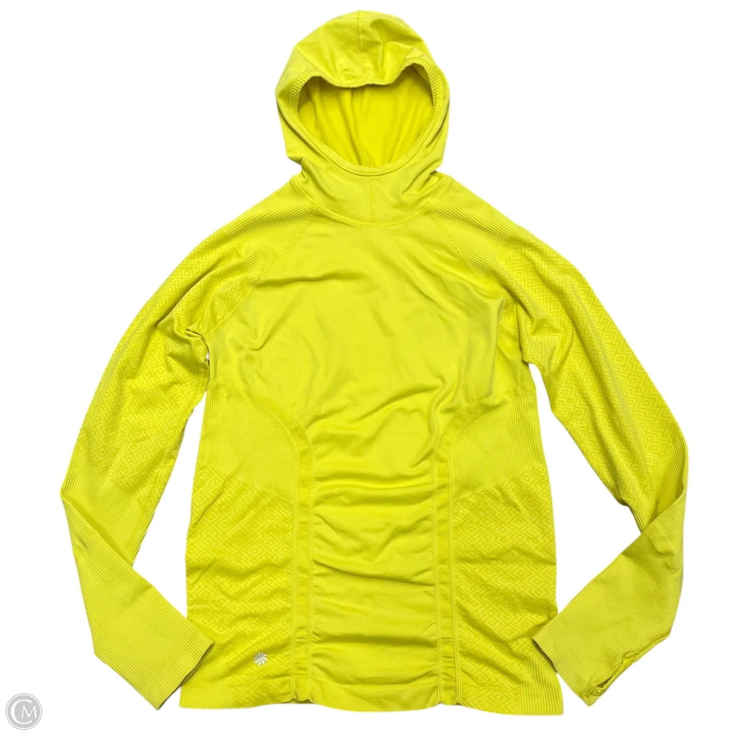 Athletic Top Long Sleeve Hoodie By Athleta In Yellow, Size: L