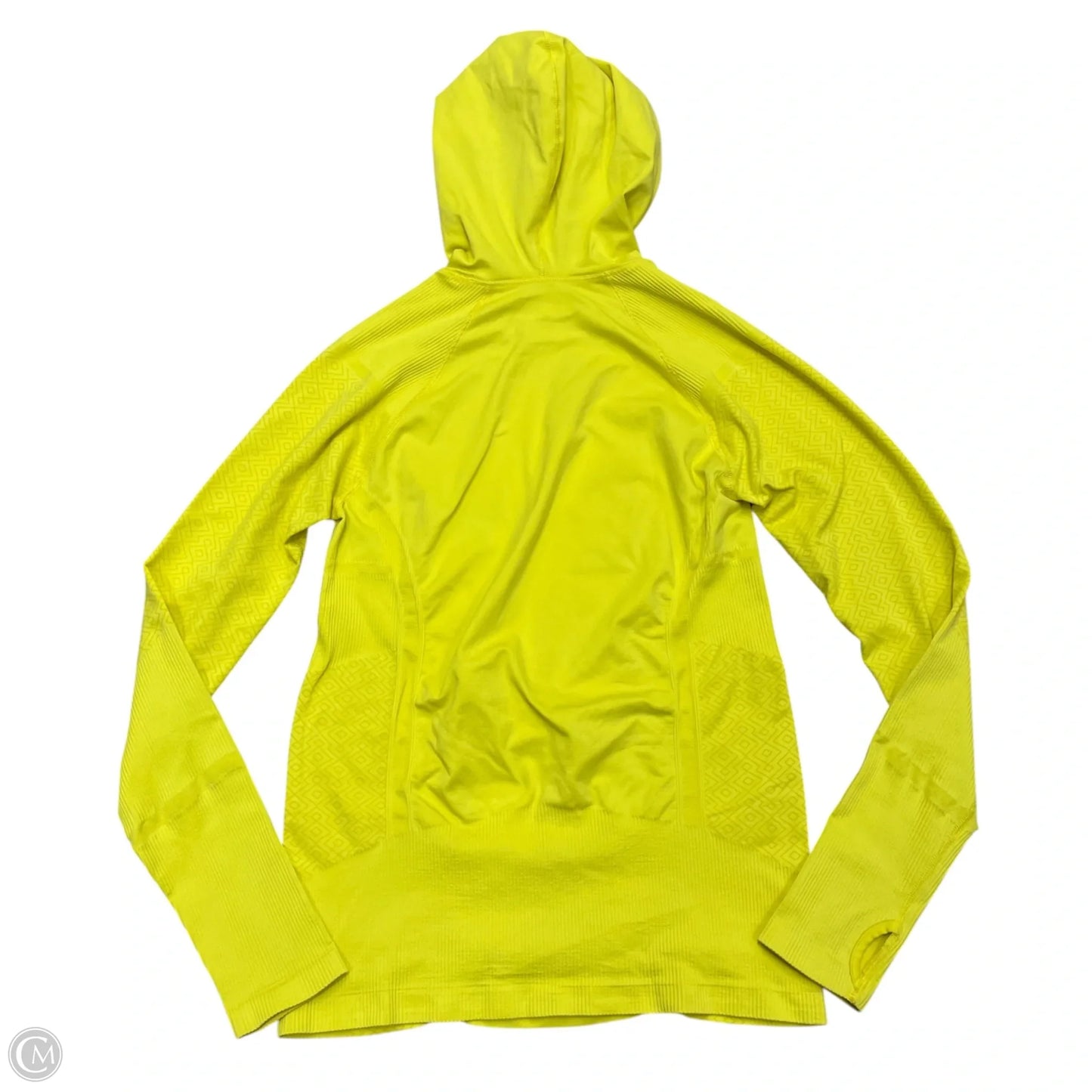 Athletic Top Long Sleeve Hoodie By Athleta In Yellow, Size: L