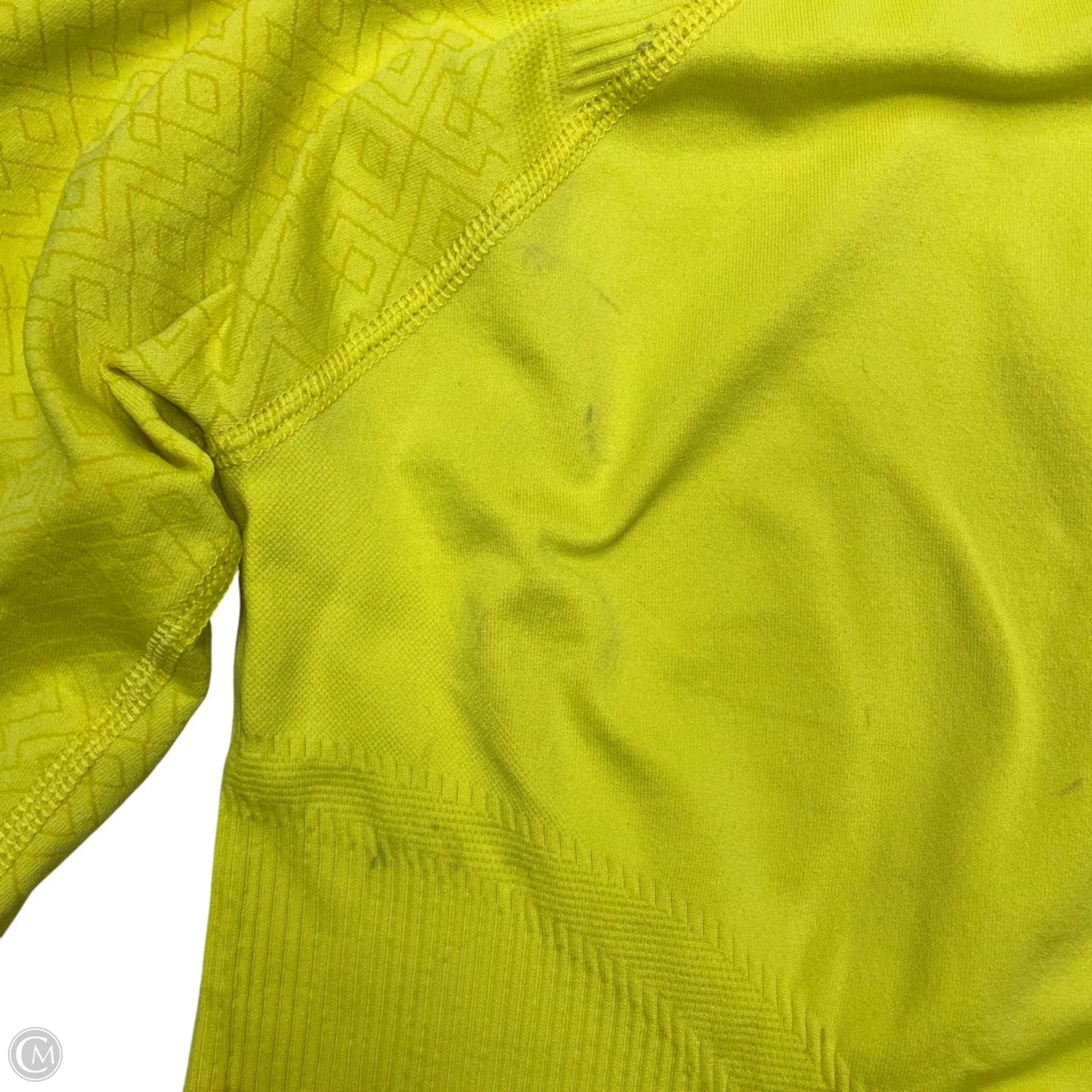 Athletic Top Long Sleeve Hoodie By Athleta In Yellow, Size: L