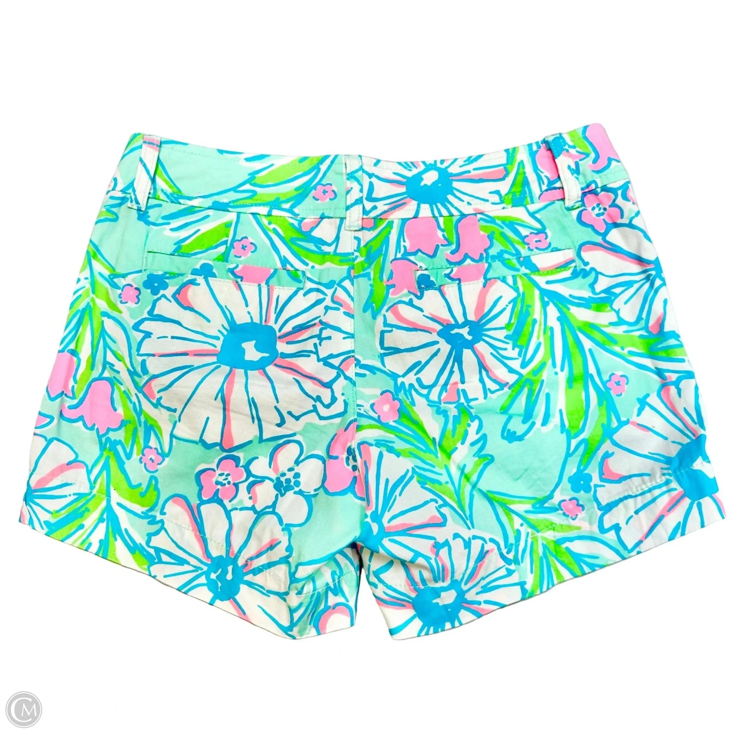 Shorts Designer By Lilly Pulitzer In Blue White, Size: 0