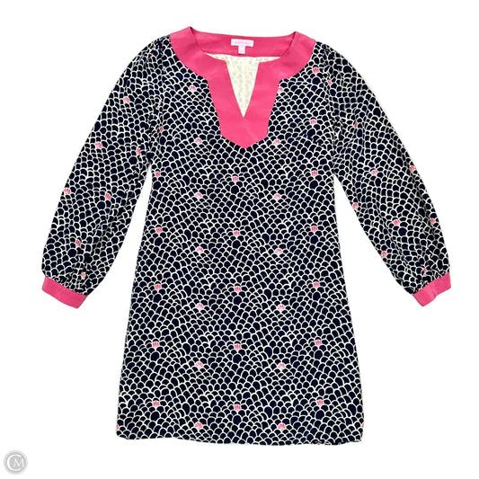 Dress Designer By Lilly Pulitzer In Blue & Pink, Size: Xs