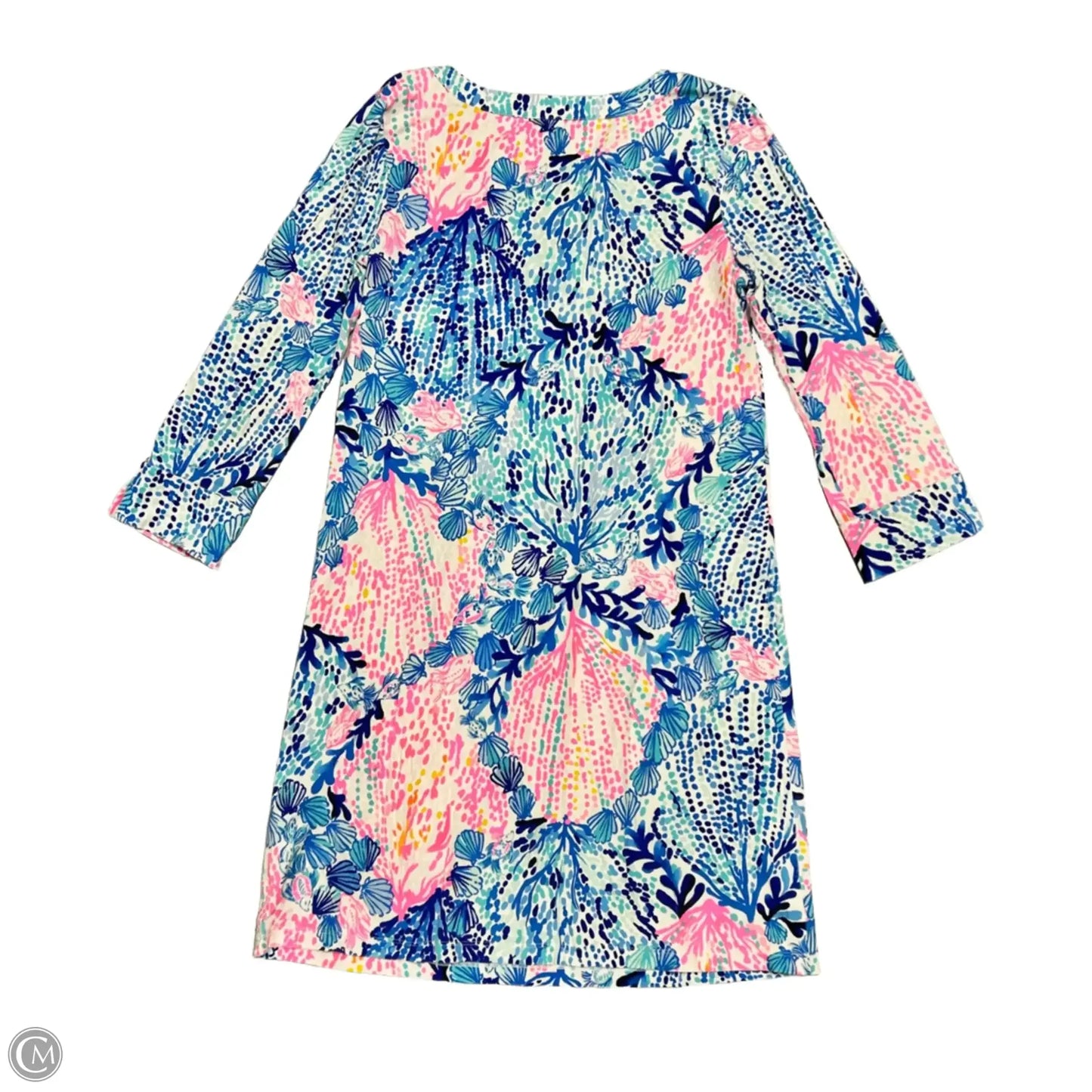 Dress Designer By Lilly Pulitzer In Blue & Pink, Size: Xs
