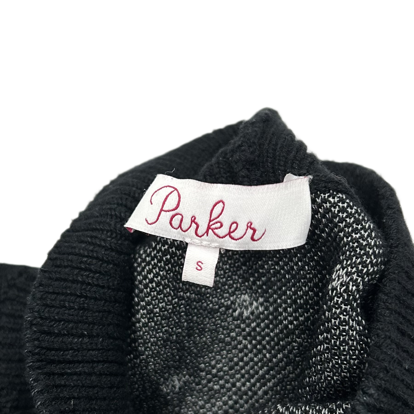 Sweater By Parker In Black & White, Size: S