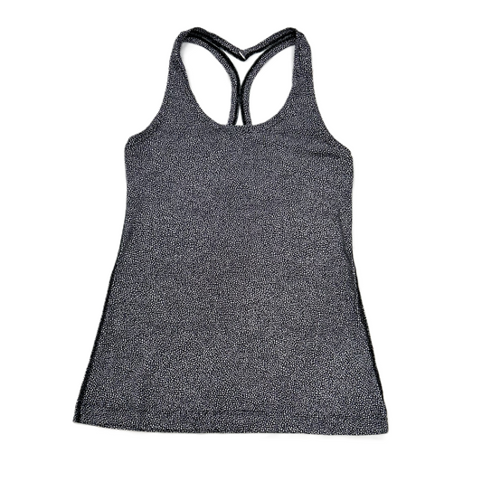 Athletic Tank Top By Lululemon In Black & White, Size: S