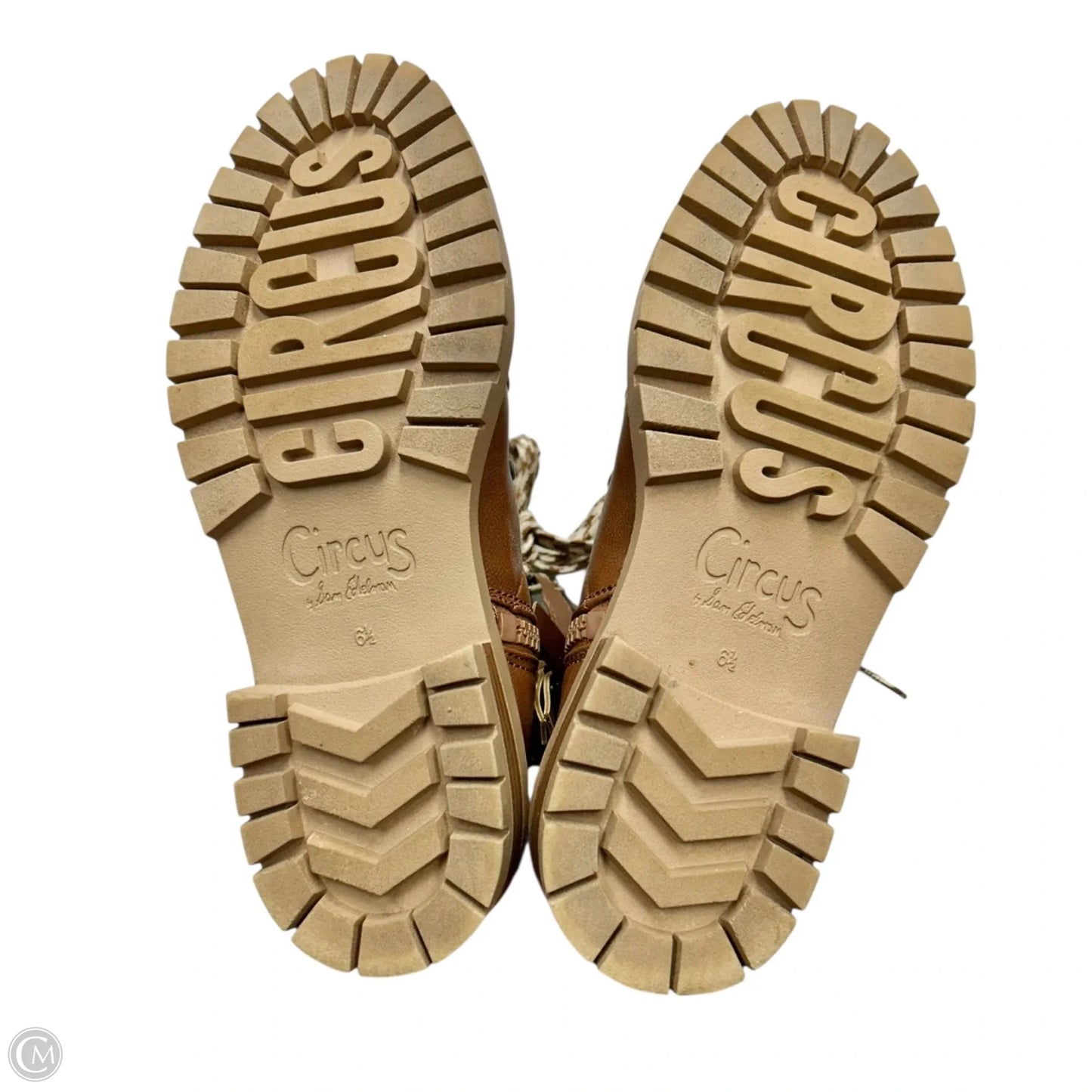 Boots Ankle Flats By Circus By Sam Edelman In Brown & Cream, Size: 6.5