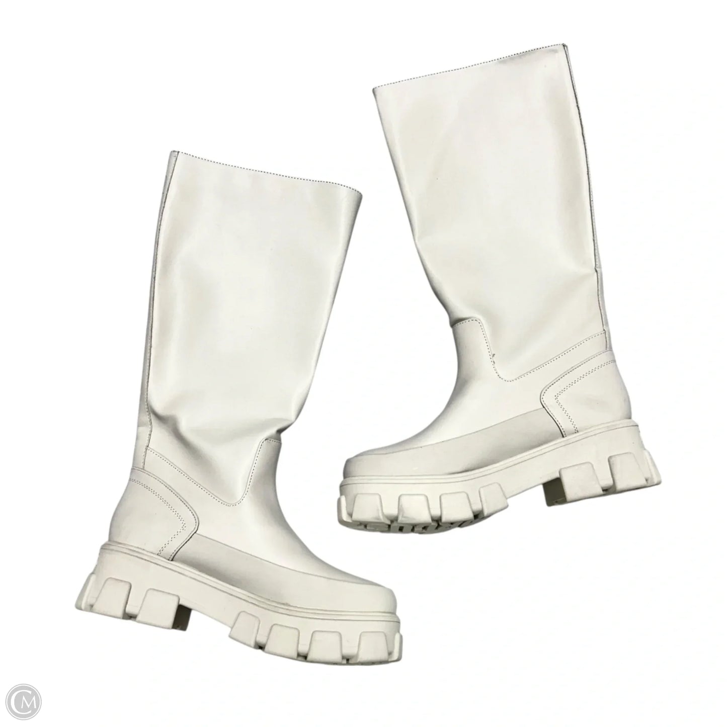 Boots Knee Heels By Circus By Sam Edelman In Beige, Size: 9.5