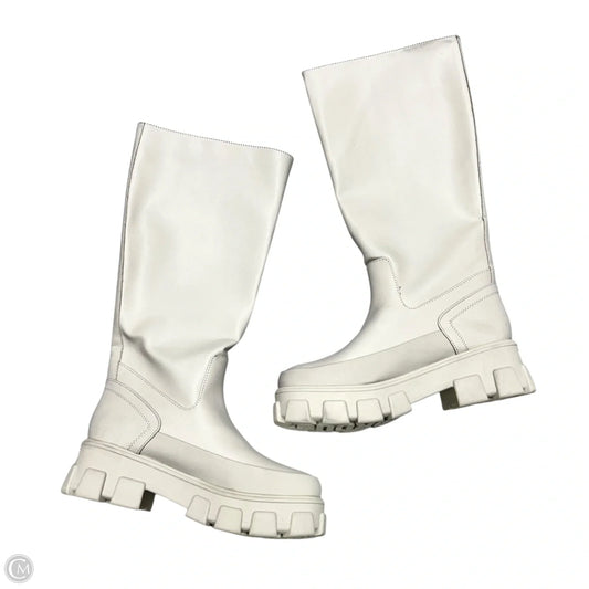 Boots Knee Heels By Circus By Sam Edelman In Beige, Size: 9.5