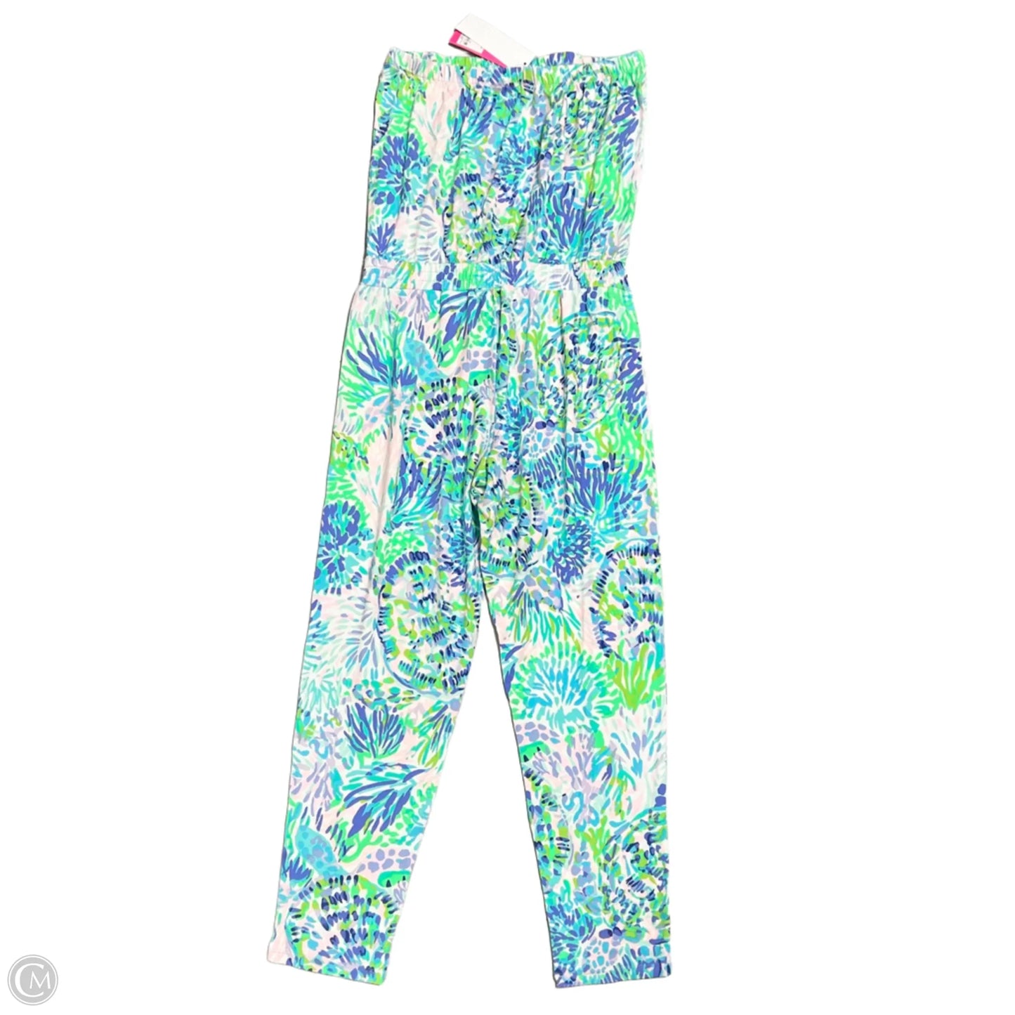 Jumpsuit Designer By Lilly Pulitzer In Blue & Green, Size: M