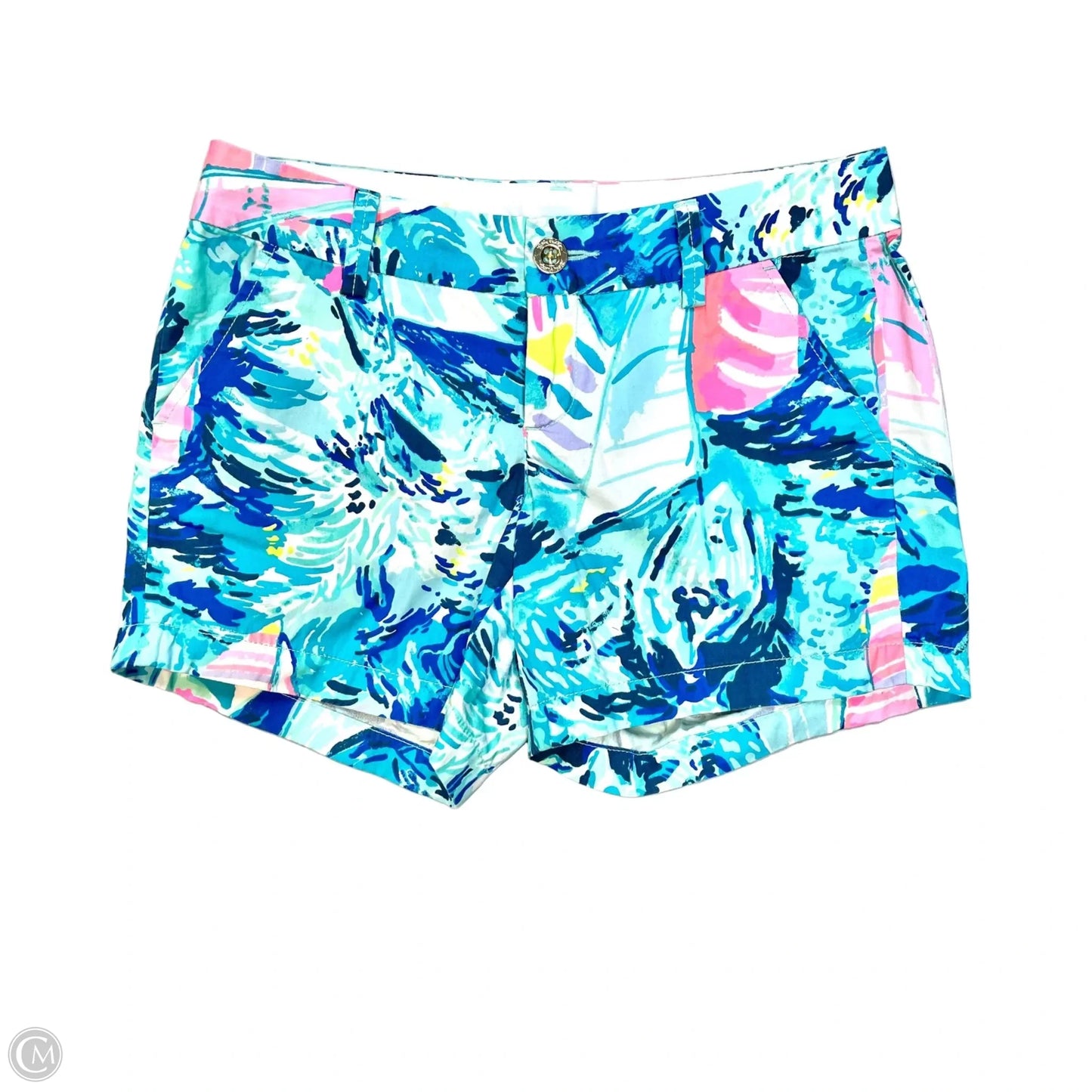 Shorts Designer By Lilly Pulitzer In Blue White, Size: 0