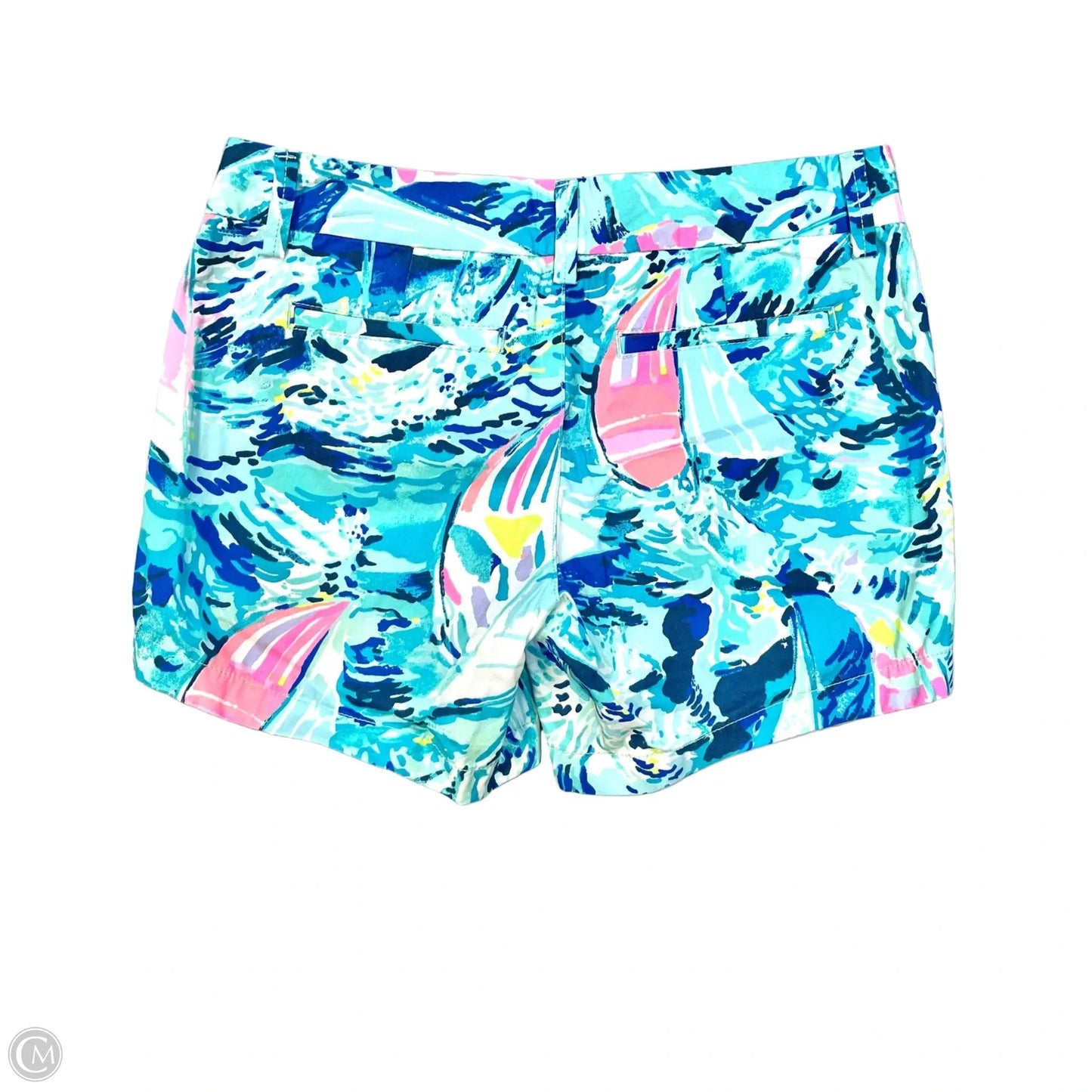 Shorts Designer By Lilly Pulitzer In Blue White, Size: 0