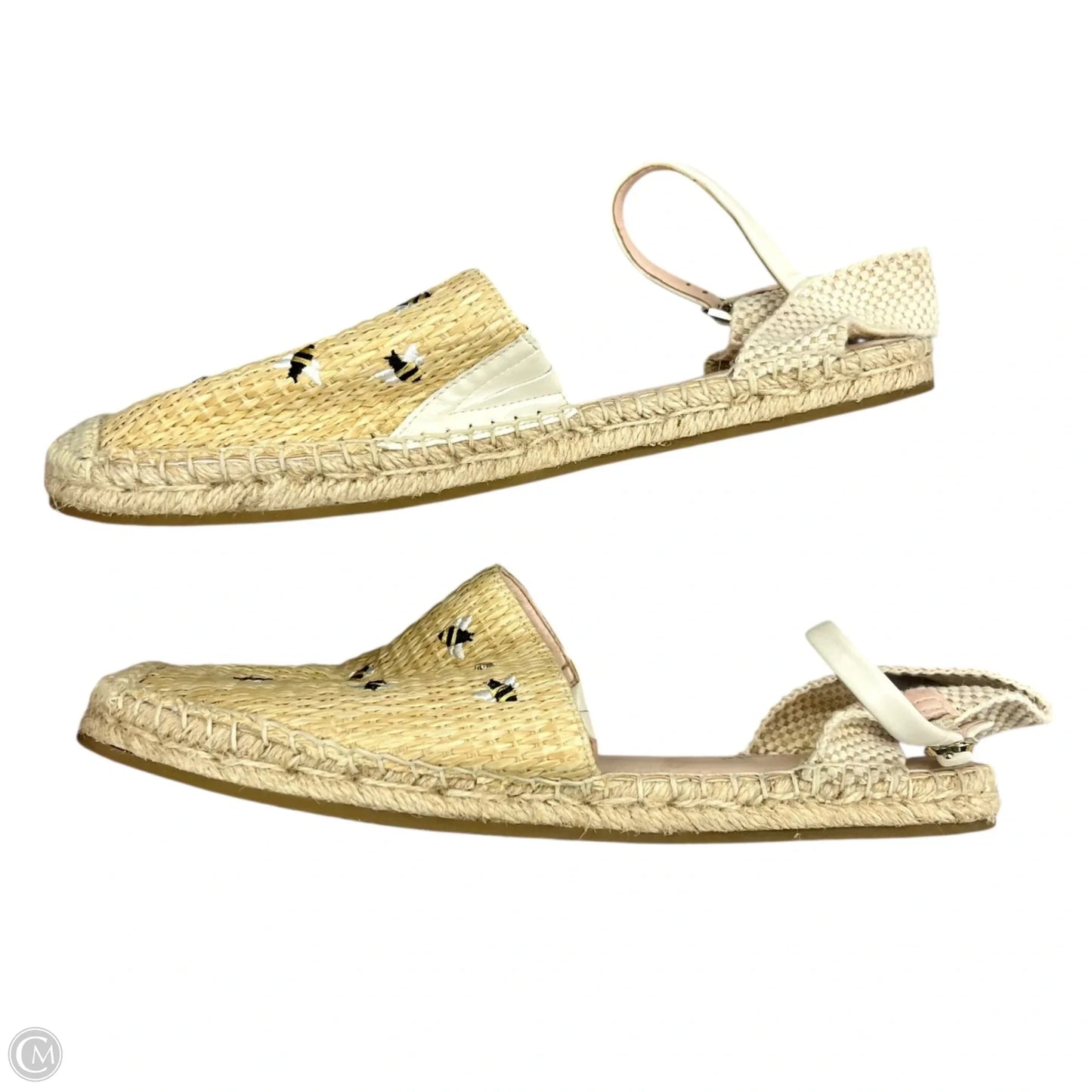 Shoes Designer By Kate Spade In Tan & White, Size: 10