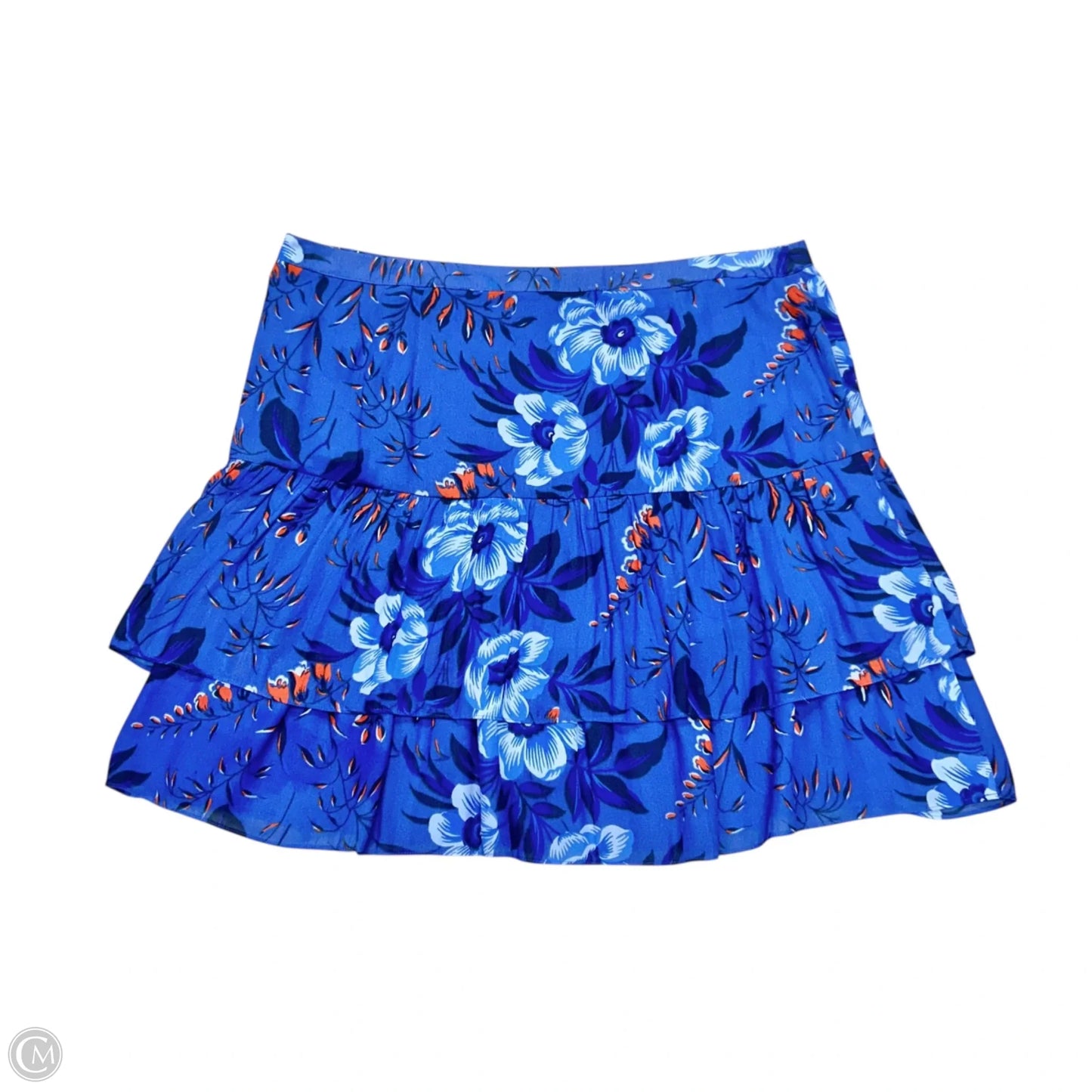 Skirt Mini & Short By Loft In Blue & Orange, Size: 14