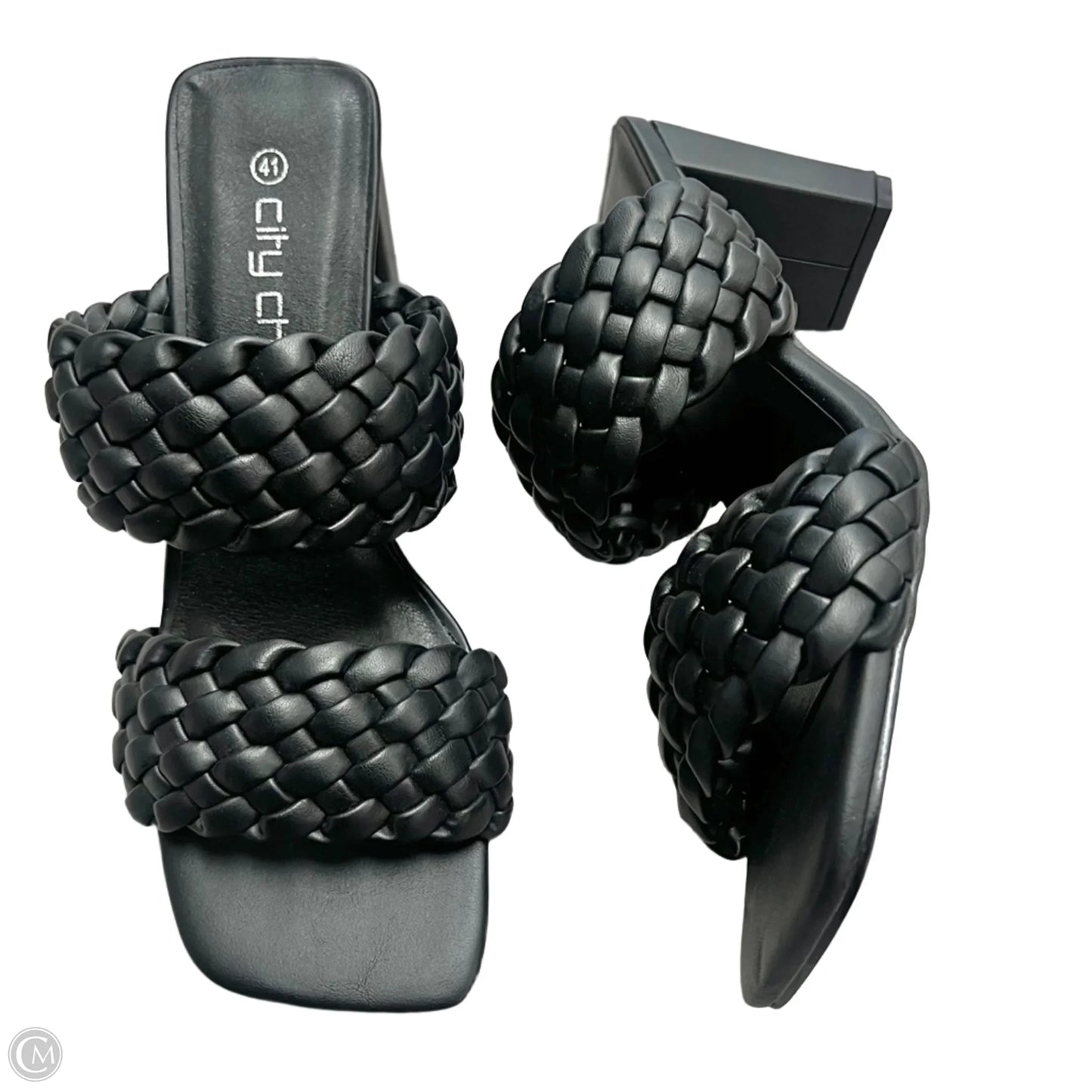 Sandals Heels Block By City Chic In Black, Size: 10
