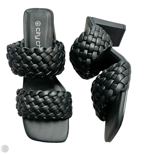 Sandals Heels Block By City Chic In Black, Size: 10