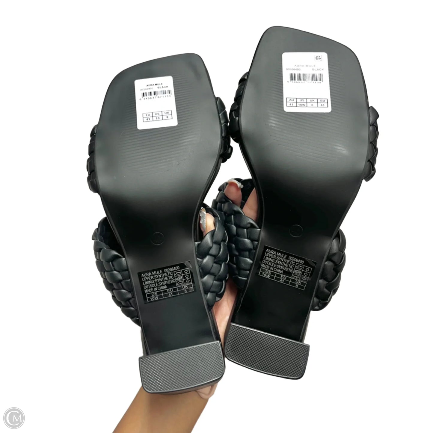 Sandals Heels Block By City Chic In Black, Size: 10
