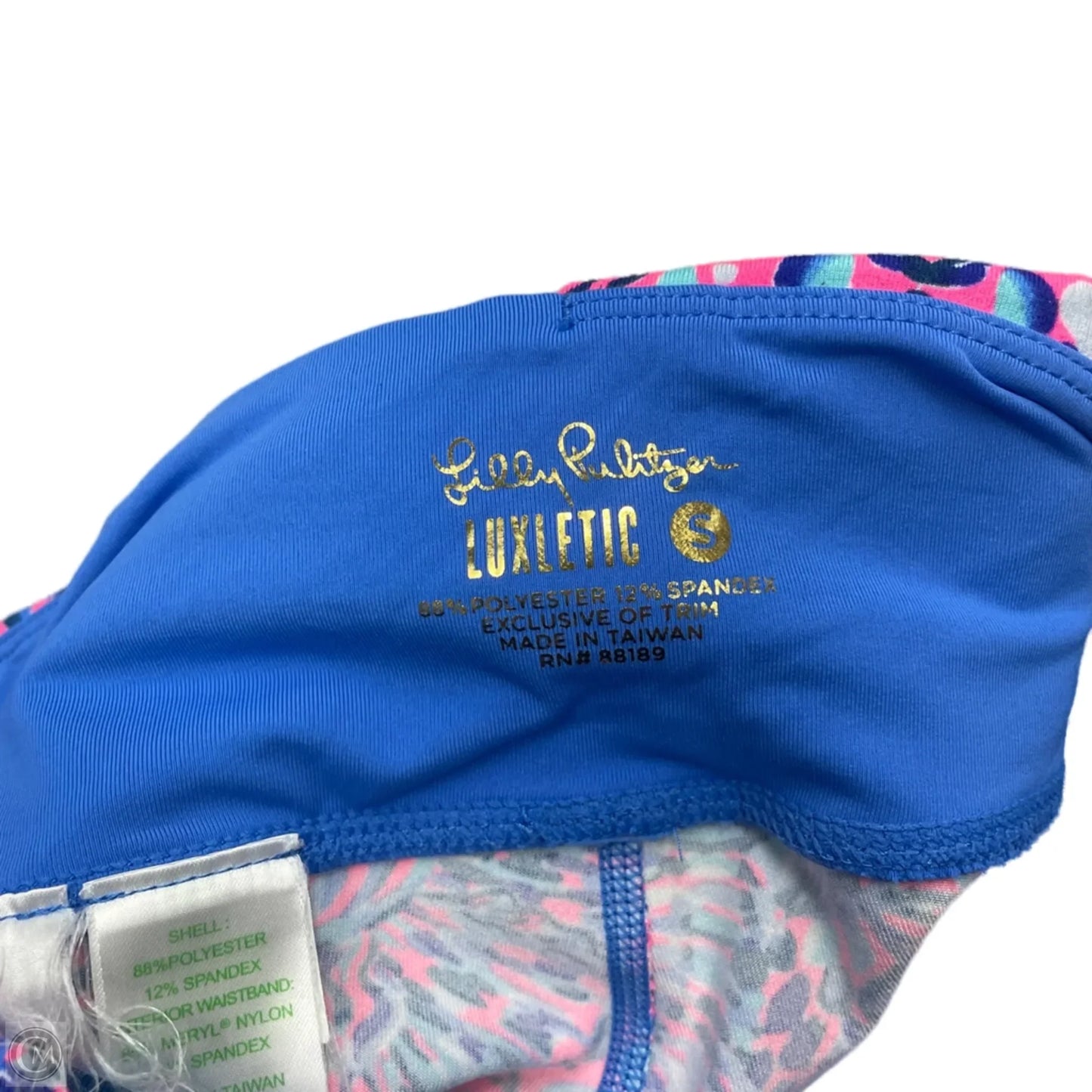 Pants Designer By Lilly Pulitzer In Blue & Pink, Size: S