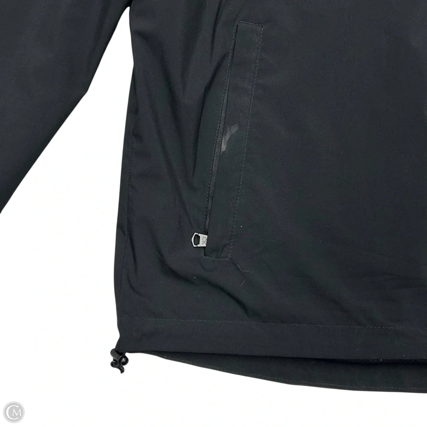 Jacket Windbreaker By Calvin Klein In Black, Size: M