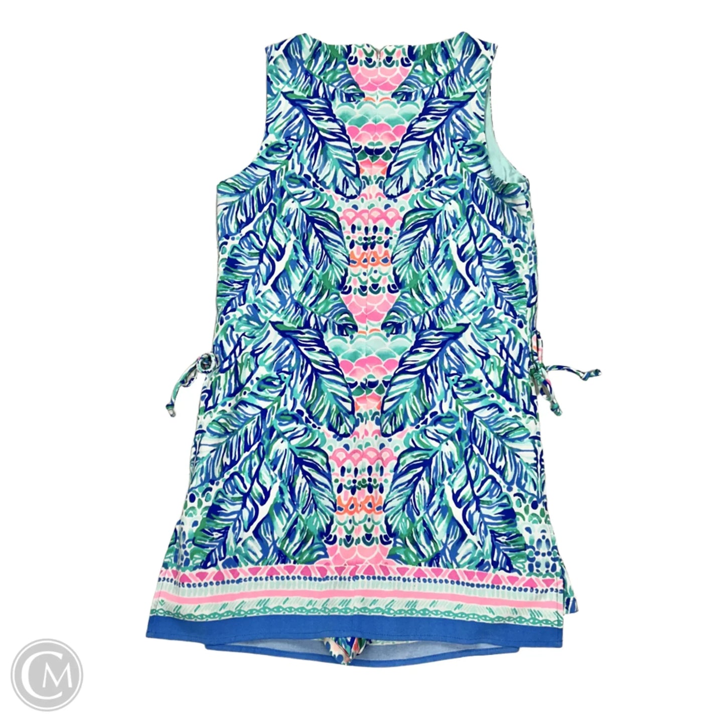 Romper Designer By Lilly Pulitzer In Blue & Pink, Size: Xs