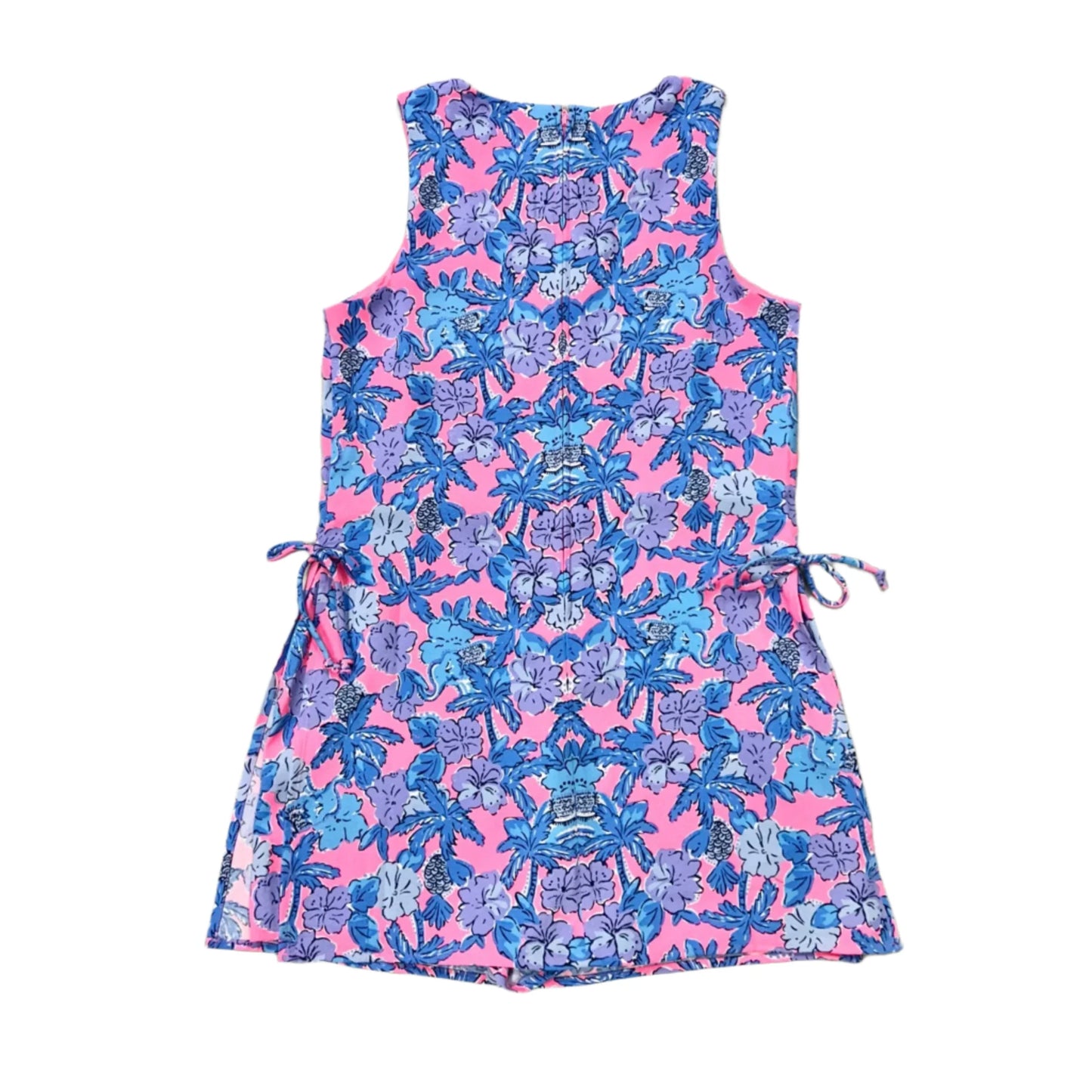 Romper Designer By Lilly Pulitzer In Blue & Pink, Size: S