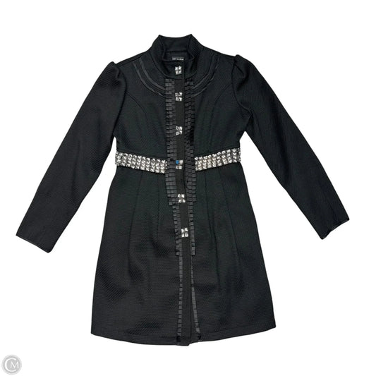 Coat Peacoat By Ccc Couture In Black & Silver, Size: Xs