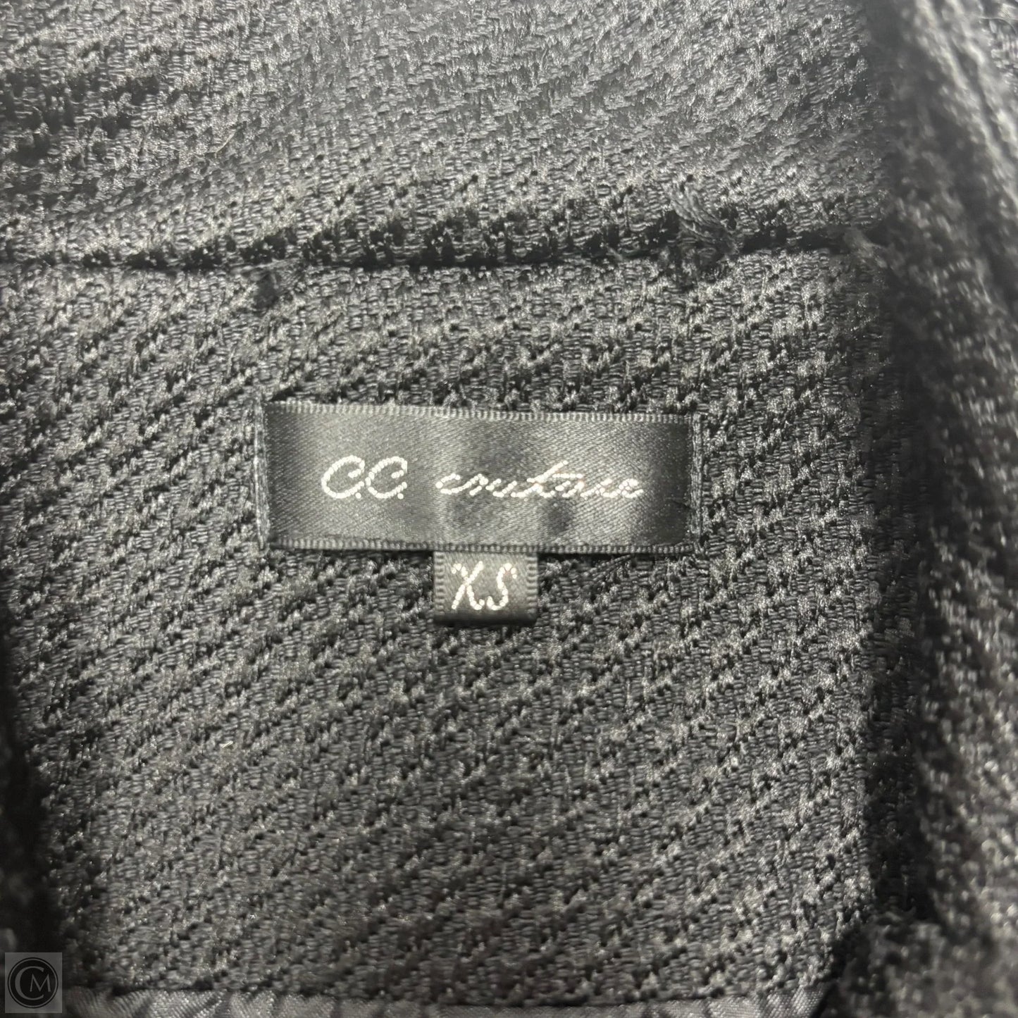 Coat Peacoat By Ccc Couture In Black & Silver, Size: Xs