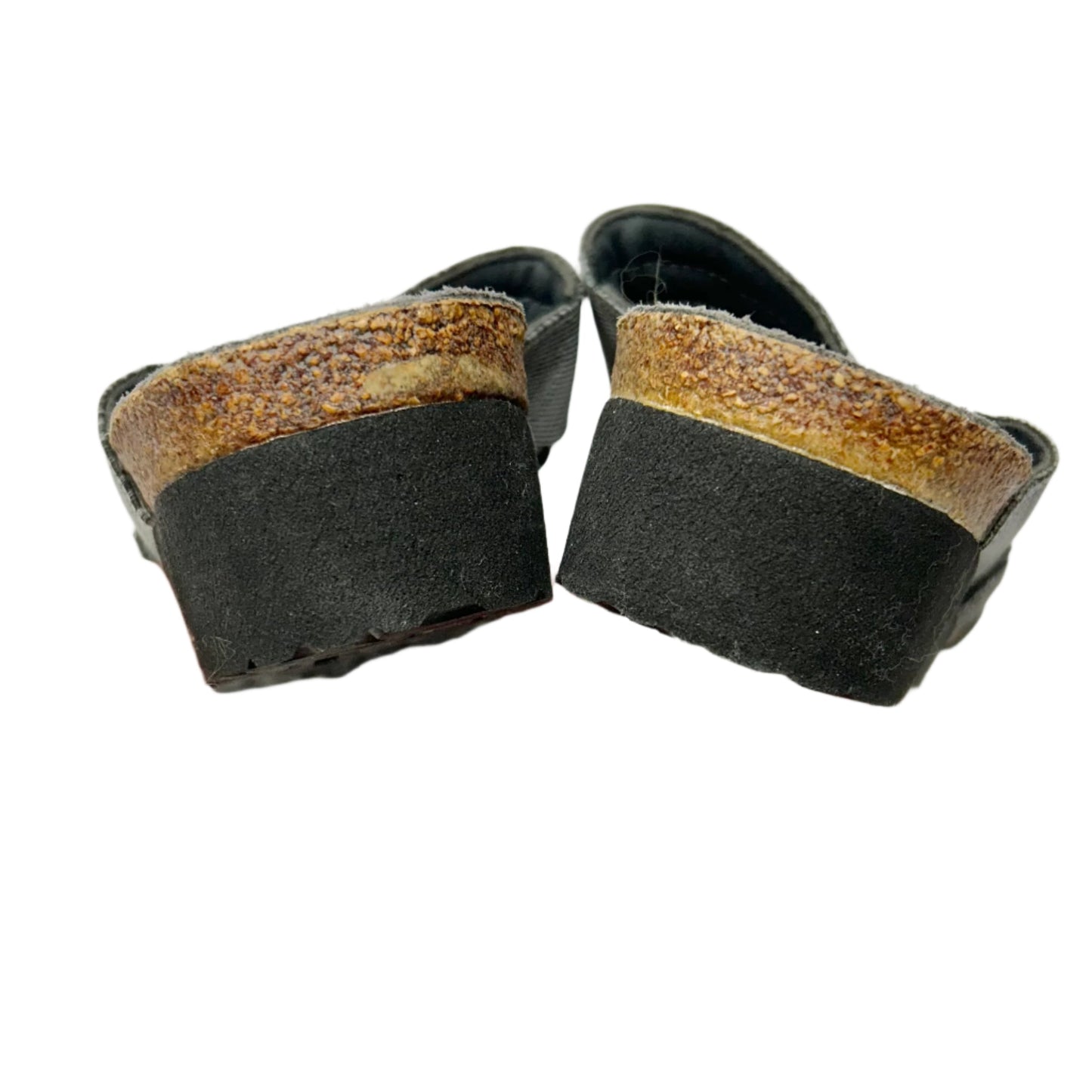 Sandals Heels Wedge By Naot In Black & Grey, Size: 10