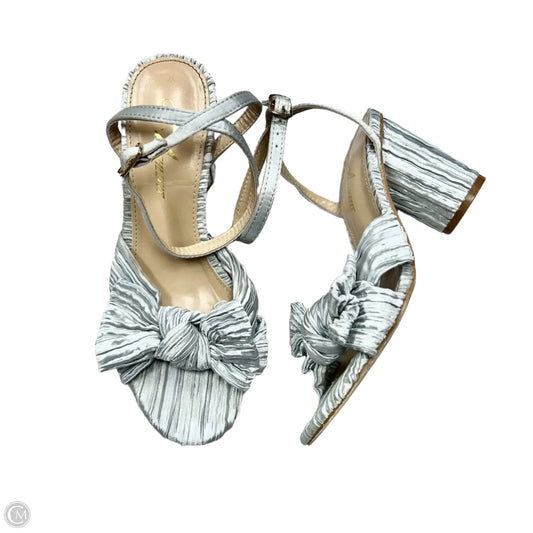 Sandals Heels Block By Athlefit In Blue, Size: 6