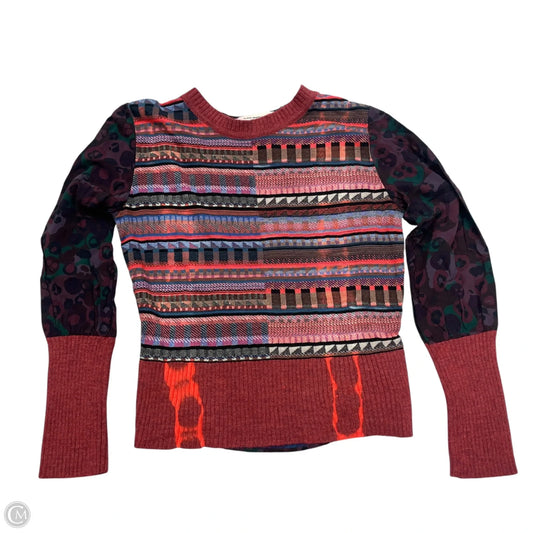 Top Long Sleeve By Aldomartins In Black & Red, Size: S