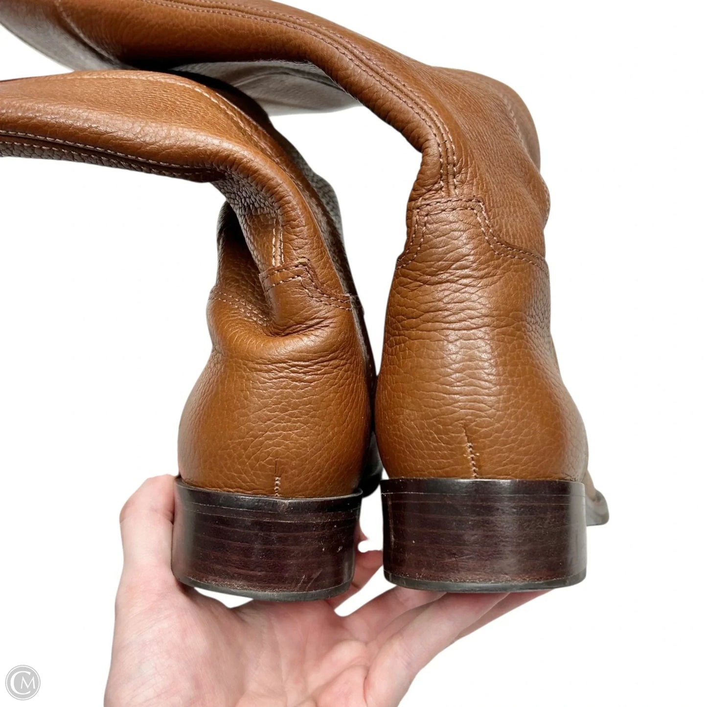 Boots Designer By Tory Burch In Brown, Size: 7.5