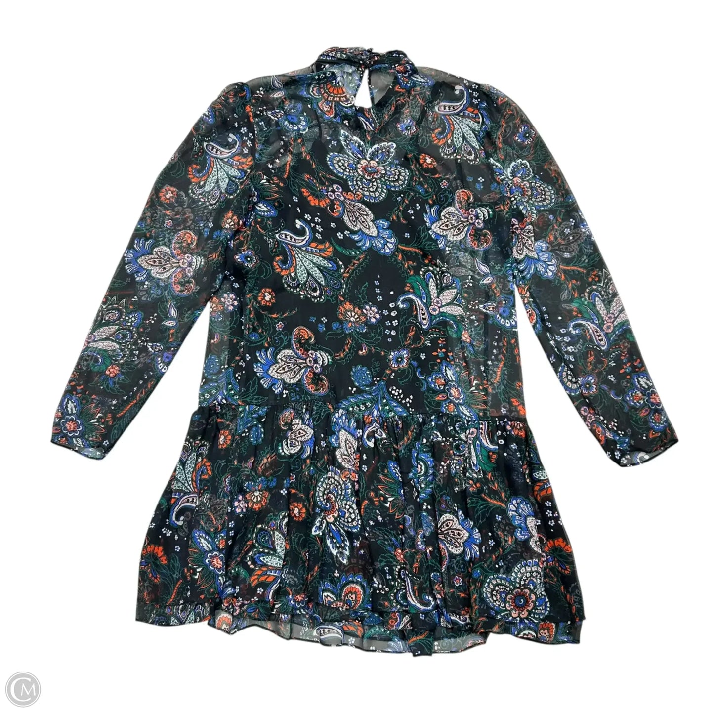 Dress Casual Short By Veronica Beard In Black & Blue, Size: M