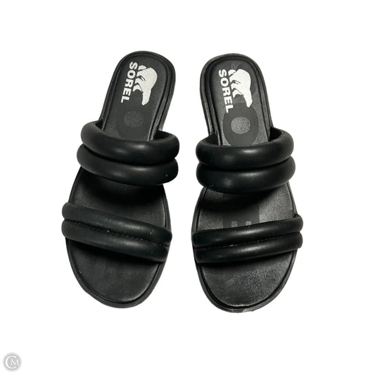 Sandals Flats By Sorel In Black, Size: 8.5