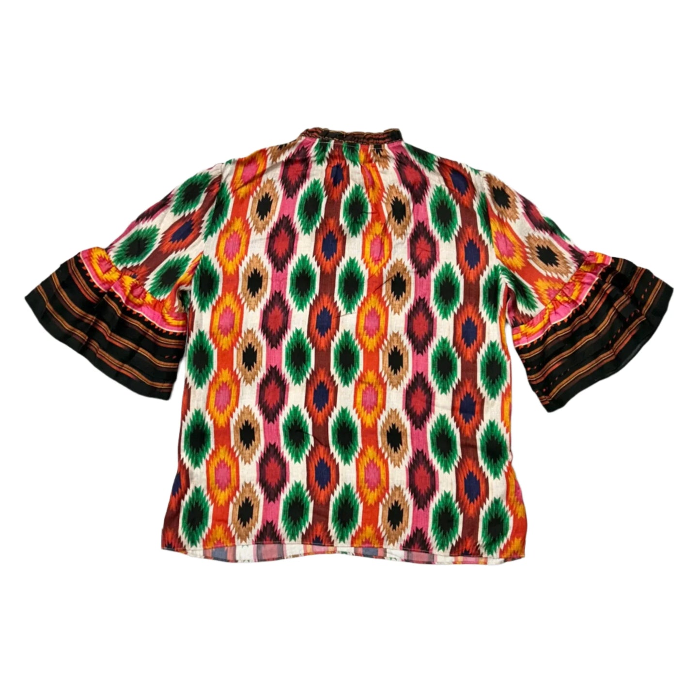 Top Short Sleeve Designer By Alice + Olivia In Multi-colored, Size: S