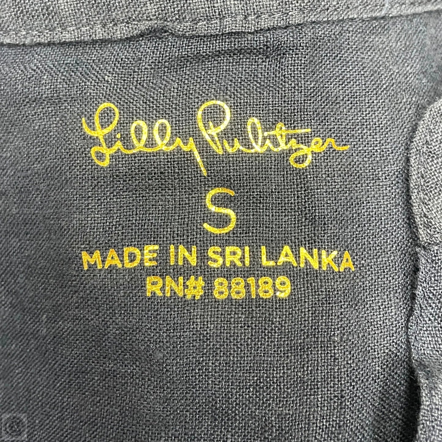 Top Sleeveless Designer By Lilly Pulitzer In Navy, Size: S