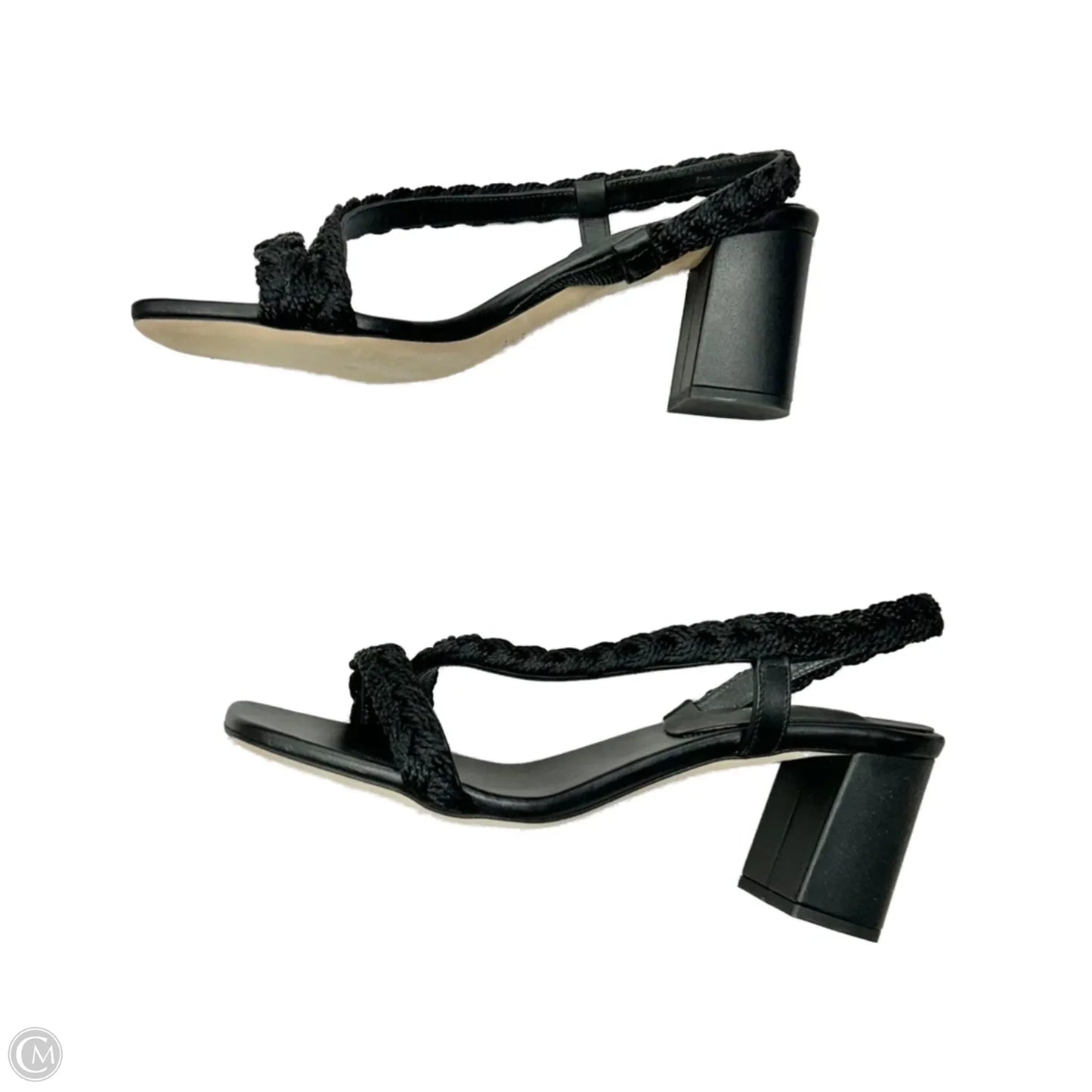 Sandals Heels Block By Serena Uziyel In Black, Size: 8.5