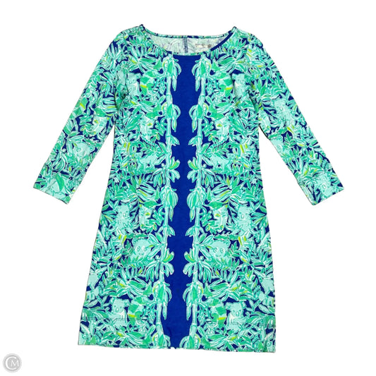 Dress Designer By Lilly Pulitzer In Blue & Green, Size: Xs