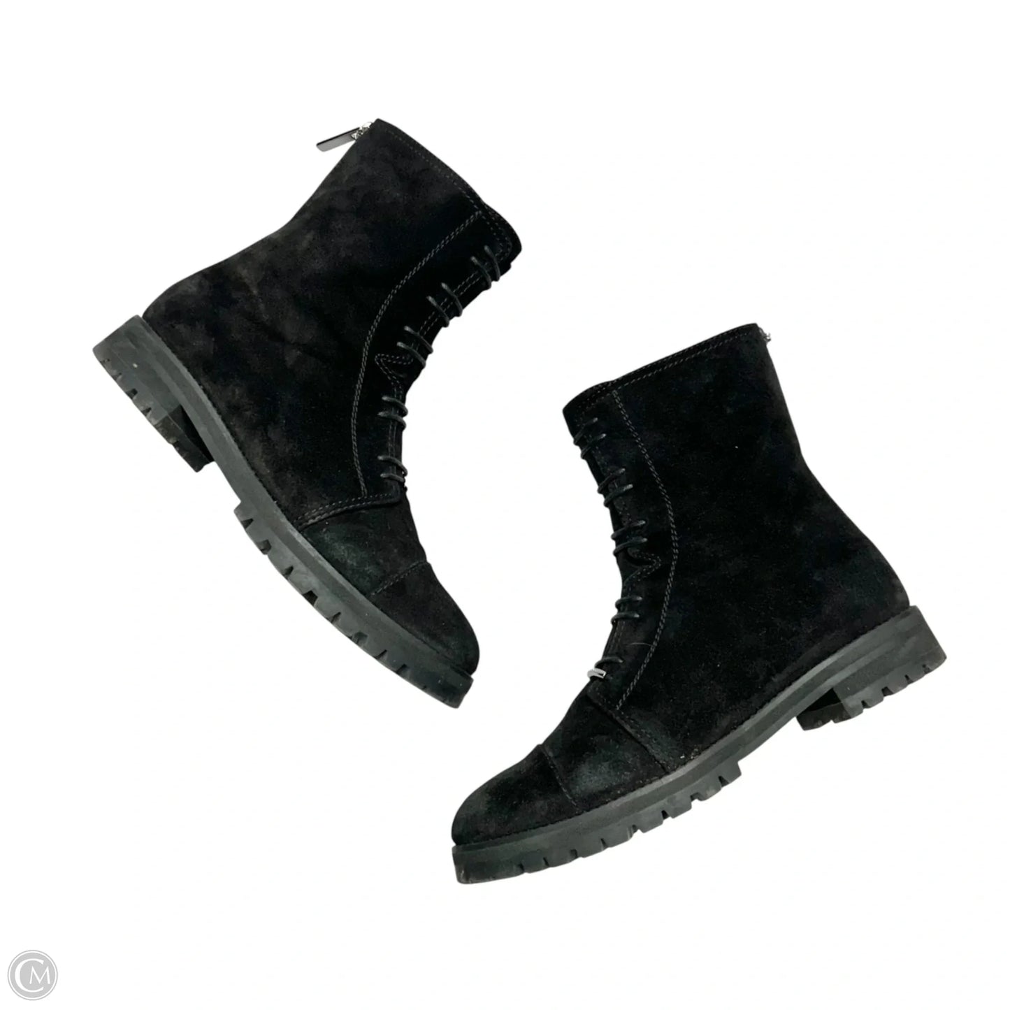 Boots Luxury Designer By Jimmy Choo In Black, Size: 9