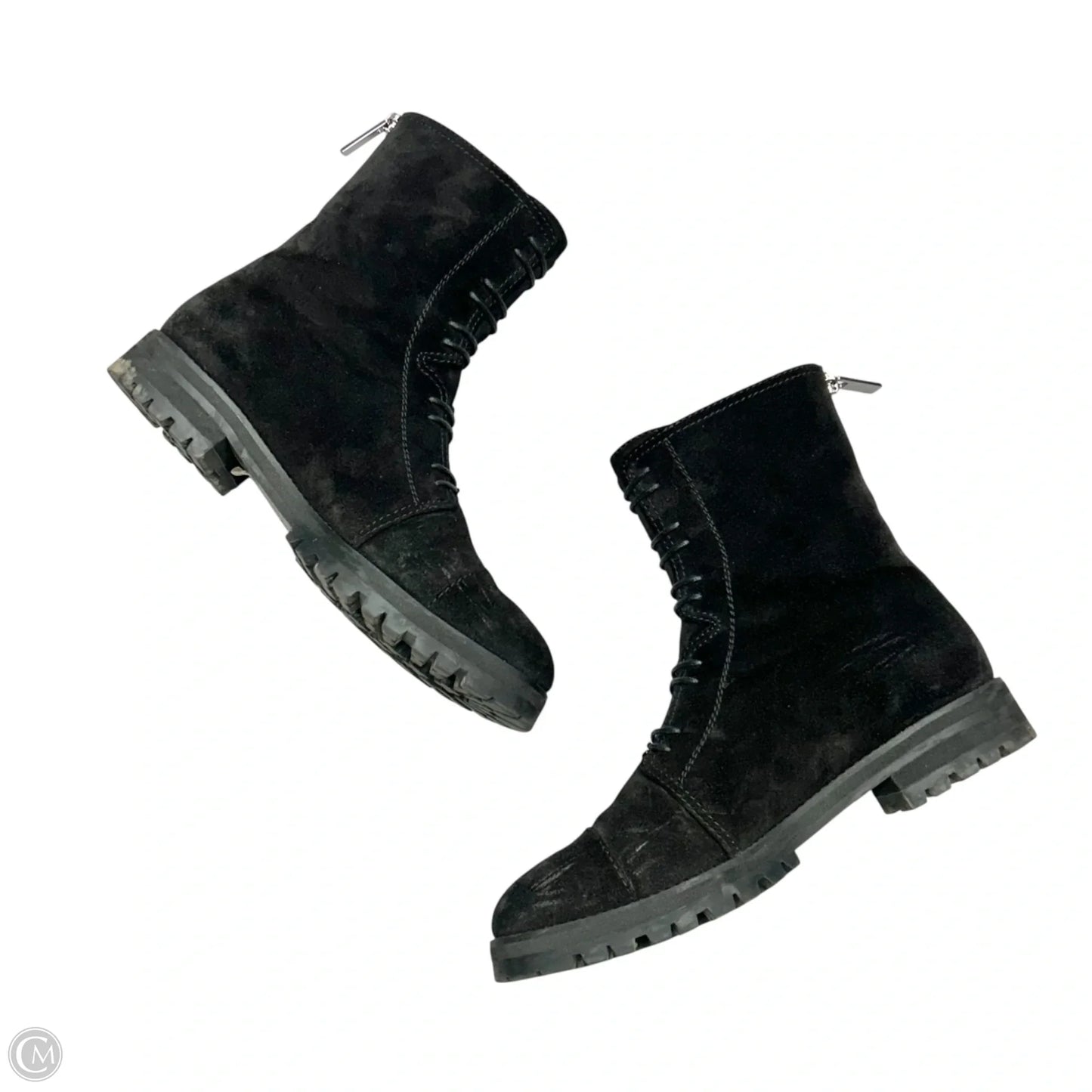 Boots Luxury Designer By Jimmy Choo In Black, Size: 9