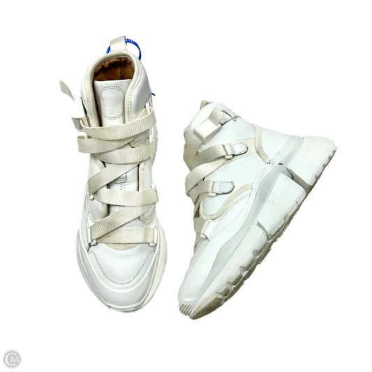 Shoes Luxury Designer By Chloe In White, Size: 6