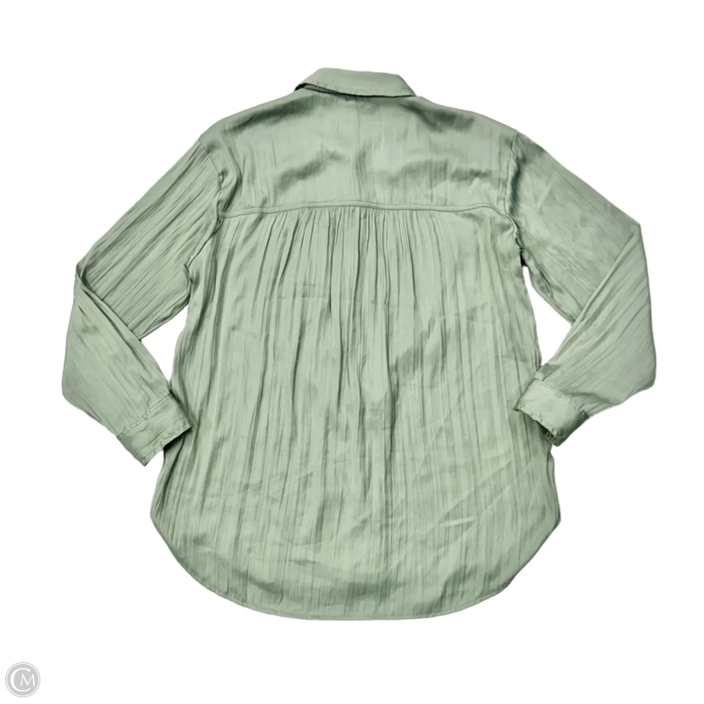 Top Long Sleeve By Anthropologie In Green, Size: M
