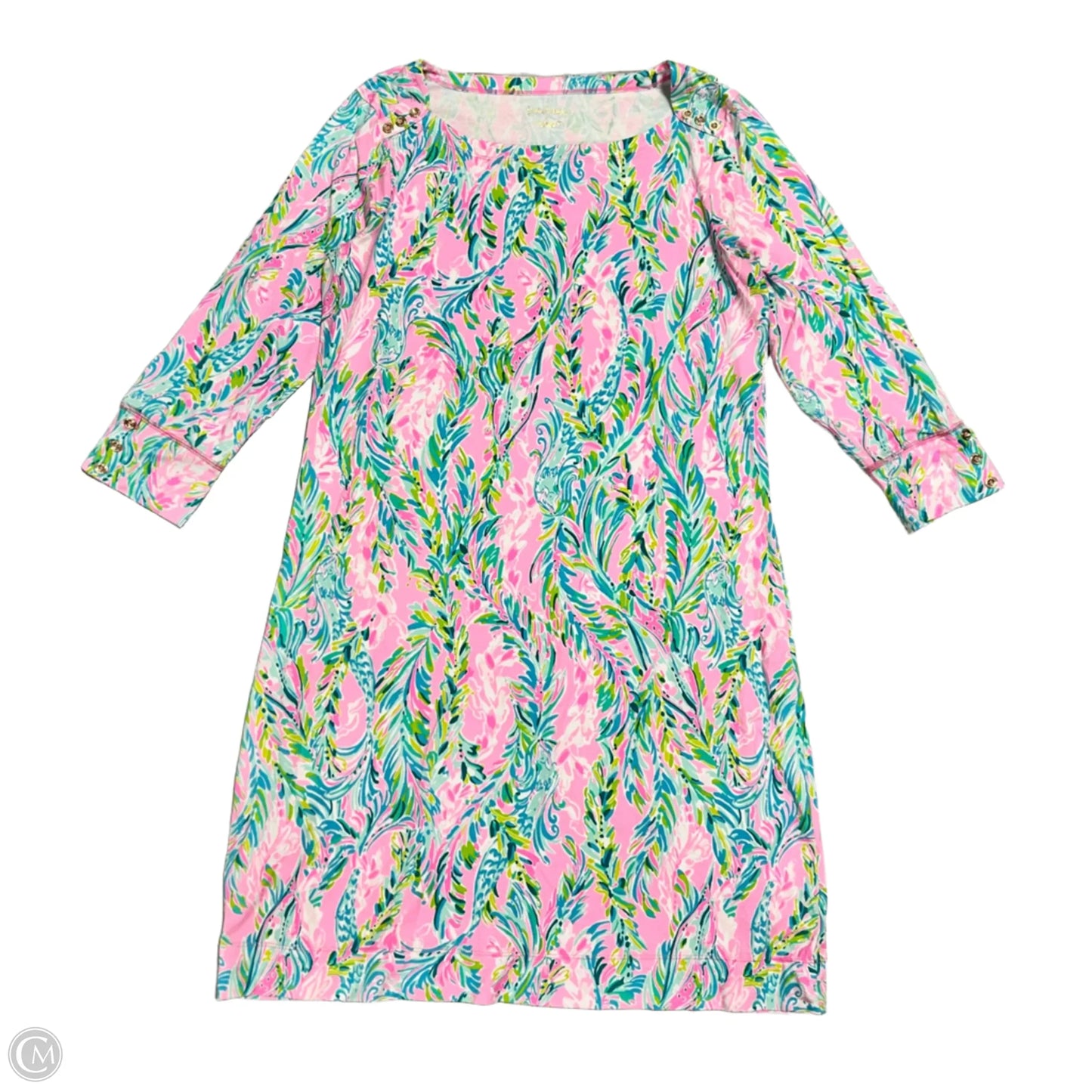 Dress Designer By Lilly Pulitzer In Blue & Pink, Size: L