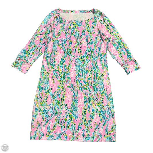 Dress Designer By Lilly Pulitzer In Blue & Pink, Size: L