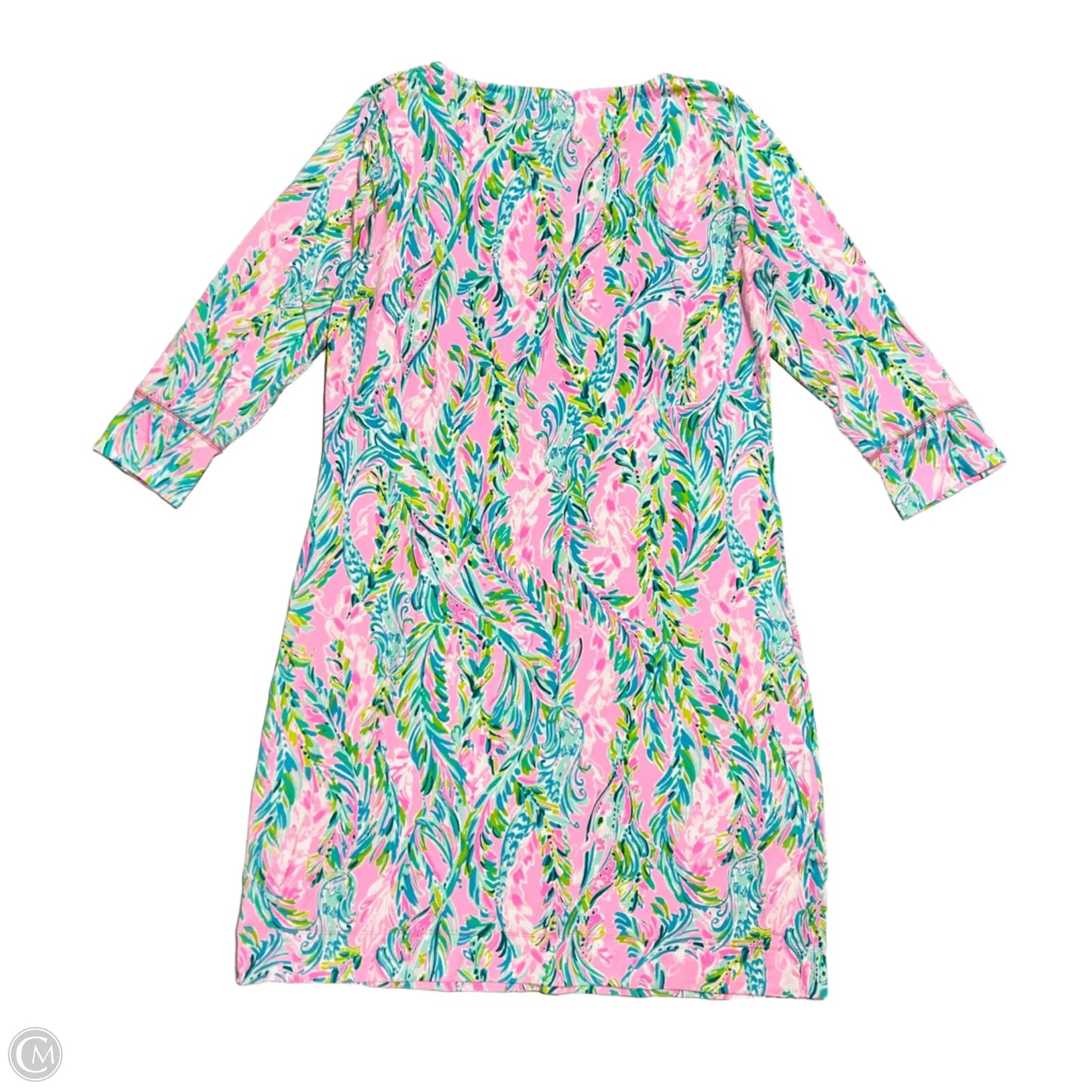 Dress Designer By Lilly Pulitzer In Blue & Pink, Size: L