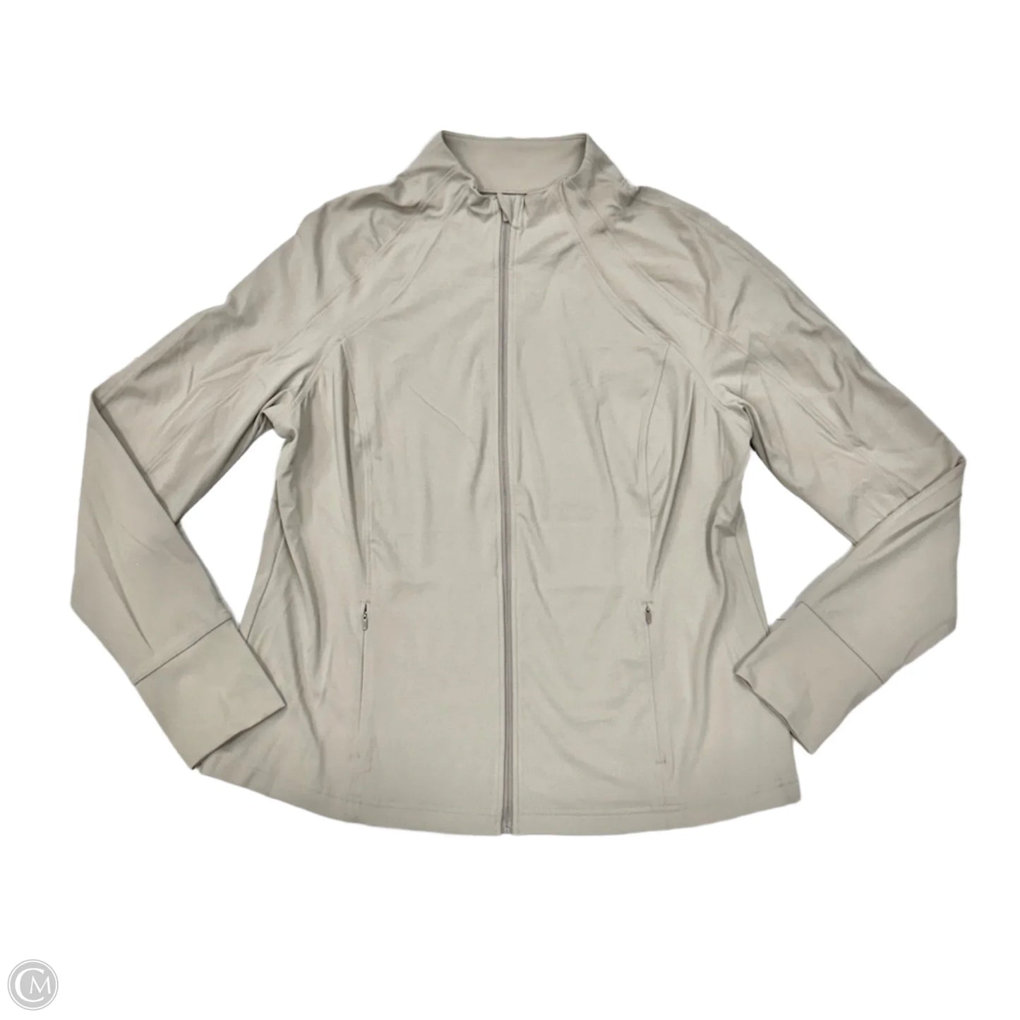 Athletic Jacket By Avia In Taupe, Size: Xl