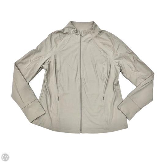 Athletic Jacket By Avia In Taupe, Size: Xl